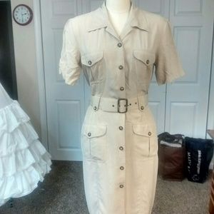 Size 10 silk shirt dress
